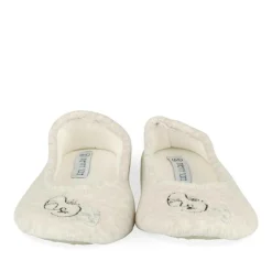 Chaussons Ballerine GRIS Femme Motif Uni A Enfiler
