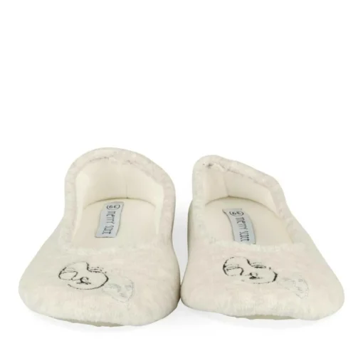 Chaussons Ballerine GRIS Femme Motif Uni A Enfiler