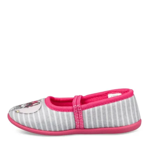 Chaussons Ballerine GRIS Fille Elastique
