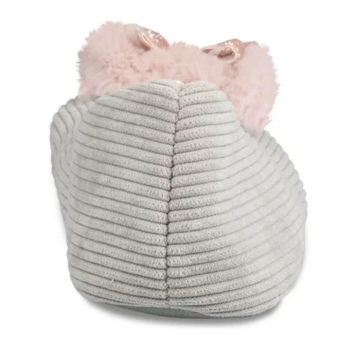 Chaussons Ballerine GRIS Femme Motif Uni A Enfiler