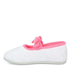 Chaussons Ballerine GRIS Fille Elastique