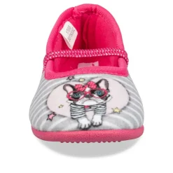 Chaussons Ballerine GRIS Fille Elastique
