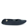 Chaussons Ballerine MARINE Femme Motif Uni A Enfiler