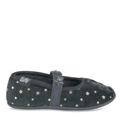 Chaussons Ballerine MARINE Fille Motif Etoiles Elastique