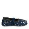Chaussons Ballerine MARINE Fille Motif A Pois Elastique