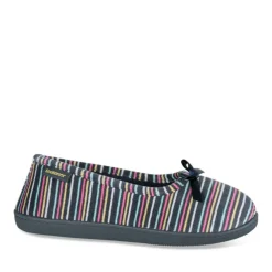Chaussons Ballerine MARINE Femme Motif Uni A Enfiler