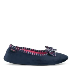 Chaussons Ballerine MARINE Femme Motif Uni A Enfiler