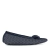 Chaussons Ballerine MARINE Femme Motif Uni A Enfiler