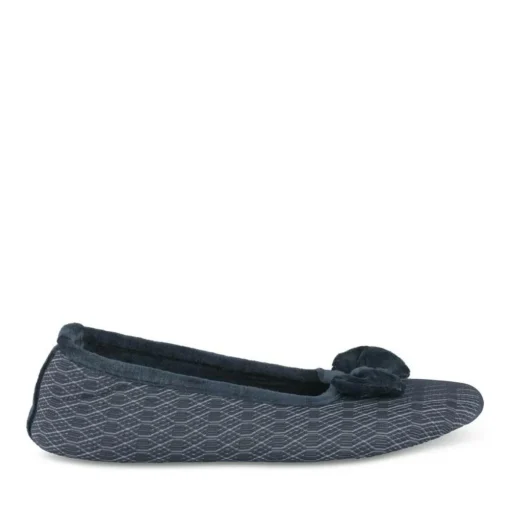 Chaussons Ballerine MARINE Femme Motif Uni A Enfiler