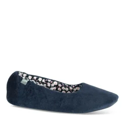Chaussons Ballerine MARINE Femme Motif Uni A Enfiler