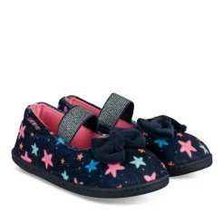 Chaussons Ballerine MARINE Fille Motif Etoiles A Enfiler