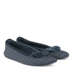Chaussons Ballerine MARINE Femme Motif Uni A Enfiler