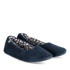 Chaussons Ballerine MARINE Femme Motif Uni A Enfiler