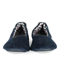 Chaussons Ballerine MARINE Femme Motif Uni A Enfiler