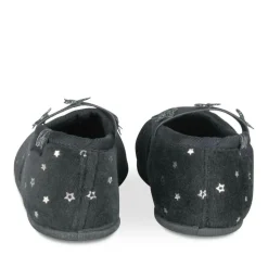 Chaussons Ballerine MARINE Fille Motif Etoiles Elastique