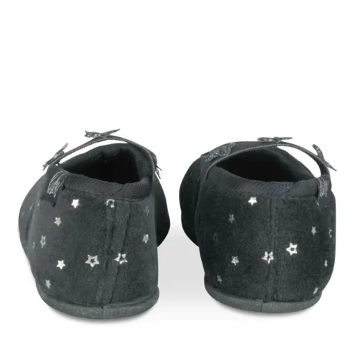 Chaussons Ballerine MARINE Fille Motif Etoiles Elastique