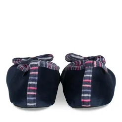Chaussons Ballerine MARINE Femme Motif Uni A Enfiler