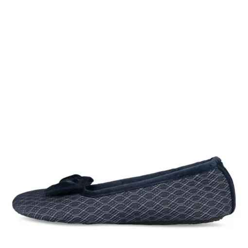 Chaussons Ballerine MARINE Femme Motif Uni A Enfiler