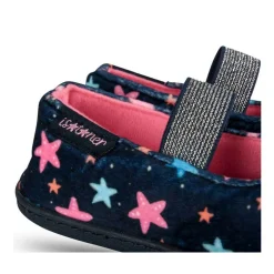 Chaussons Ballerine MARINE Fille Motif Etoiles A Enfiler