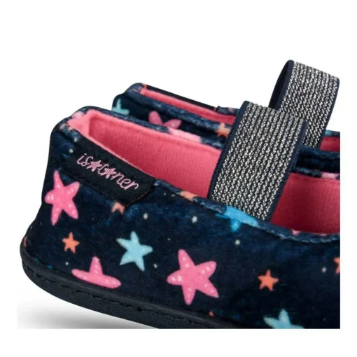 Chaussons Ballerine MARINE Fille Motif Etoiles A Enfiler