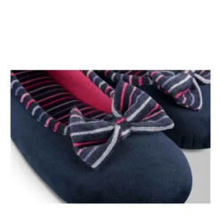 Chaussons Ballerine MARINE Femme Motif Uni A Enfiler