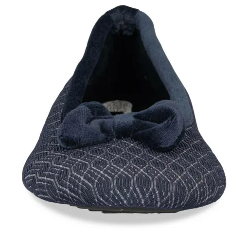 Chaussons Ballerine MARINE Femme Motif Uni A Enfiler
