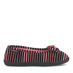 Chaussons Ballerine MULTICOLOR Femme Motif Rayures A Enfiler