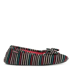 Chaussons Ballerine MULTICOLOR Femme Motif Rayures A Enfiler