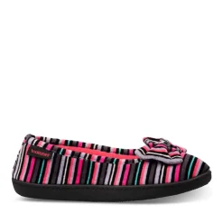Chaussons Ballerine MULTICOLOR Femme Motif Rayures A Enfiler