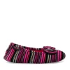 Chaussons Ballerine MULTICOLOR Femme Motif Rayures A Enfiler