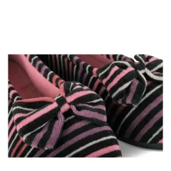 Chaussons Ballerine MULTICOLOR Femme Motif Rayures A Enfiler