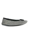 Chaussons Ballerine NOIR Femme Motif Uni A Enfiler