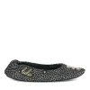 Chaussons Ballerine NOIR Femme Motif Uni A Enfiler