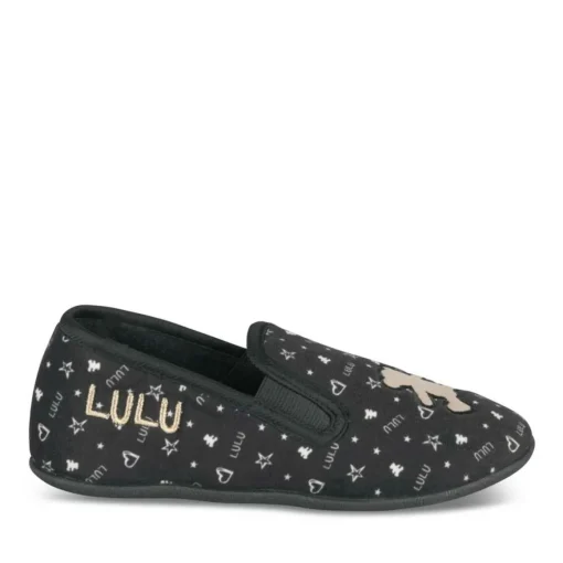 Chaussons Ballerine NOIR Fille Motif Uni A Enfiler