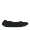 Chaussons Ballerine NOIR Femme Motif Uni A Enfiler