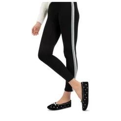 Chaussons Ballerine NOIR Femme Motif Coeurs A Enfiler
