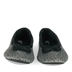 Chaussons Ballerine NOIR Femme Motif Uni A Enfiler