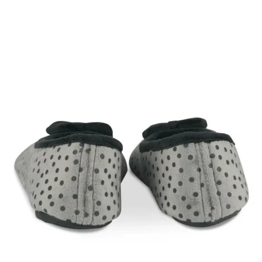 Chaussons Ballerine NOIR Femme Motif Uni A Enfiler
