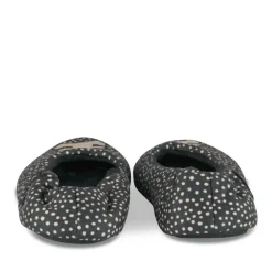 Chaussons Ballerine NOIR Femme Motif Uni A Enfiler