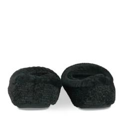 Chaussons Ballerine NOIR Femme Motif Uni A Enfiler