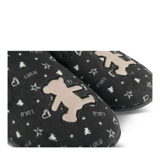 Chaussons Ballerine NOIR Fille Motif Uni A Enfiler