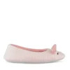 Chaussons Ballerine ROSE Femme Motif Rayures A Enfiler