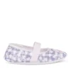 Chaussons Ballerine ROSE Fille Motif Carreaux Elastique