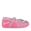 Chaussons Ballerine ROSE Fille Motif Uni Elastique