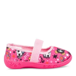 Chaussons Ballerine ROSE Fille Motif Uni Elastique