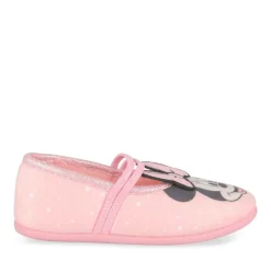 Chaussons Ballerine ROSE Fille Motif Uni Elastique
