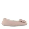 Chaussons Ballerine ROSE Femme Motif Uni A Enfiler