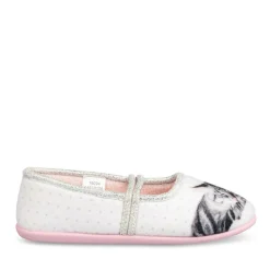 Chaussons Ballerine ROSE Fille Motif Animal Elastique