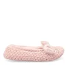 Chaussons Ballerine ROSE Femme Motif Uni A Enfiler