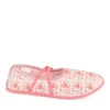 Chaussons Ballerine ROSE Fille Motif Uni Elastique